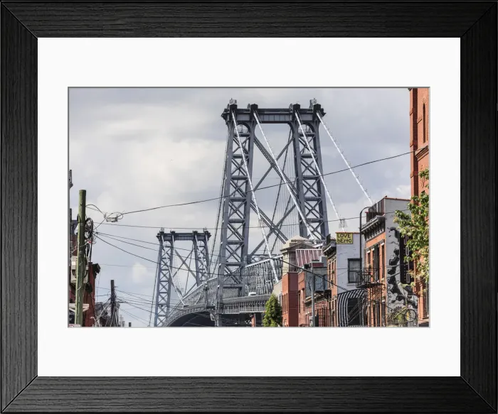 Framed Print : Williamsburg Bridge, Williamsburg, Brooklyn, New York City, New York, USA Framed Print : Williamsburg Bridge, Williamsburg, Brooklyn, New York City, New York, USA