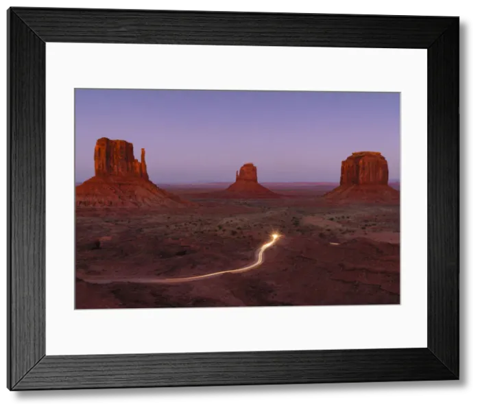 Framed Print : The Mittens at blue hour, Monument Valley, Monument Valley Tribal Park, Arizona, USA Framed Print : The Mittens at blue hour, Monument Valley, Monument Valley Tribal Park, Arizona, USA