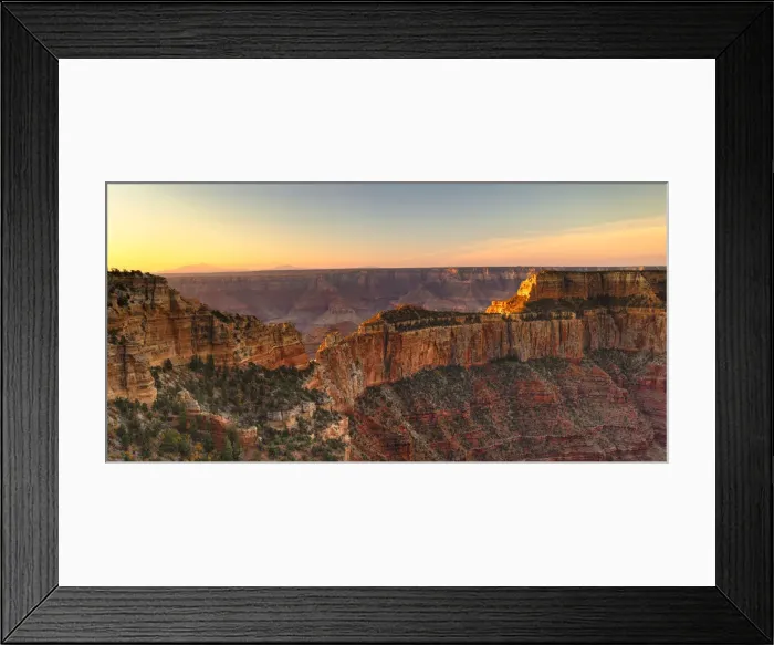 Framed Print : View from North Rim near Cape Royal at sunset, Grand Canyon National Park, Arizona, USA Framed Print : View from North Rim near Cape Royal at sunset, Grand Canyon National Park, Arizona, USA
