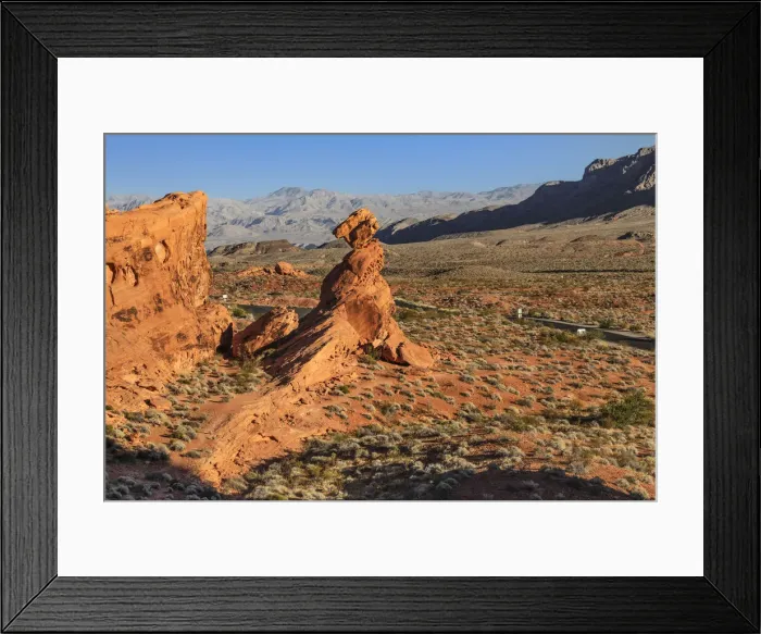 Framed Print : Balanced Rock, Valley of Fire State Park, Nevada, USA