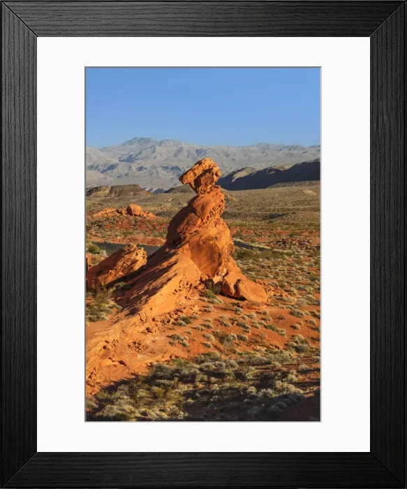 Framed Print : Balanced Rock, Valley of Fire State Park, Nevada, USA