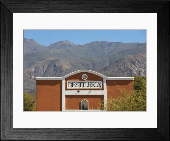 Framed Print : The Etchart & Argerich Distillery and Bar on Route 40, Tolombon, near Cafayate, Calchaqui Valleys, Salta province, Argentina Framed Print : The Etchart & Argerich Distillery and Bar on Route 40, Tolombon, near Cafayate, Calchaqui Valleys, Salta province, Argentina