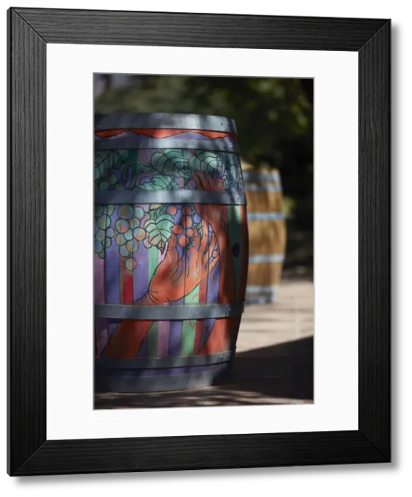 Framed Print : A painted barrel at the entrance of the Altalaluna - Hotel Boutique & SPA, Tolombon, near Cafayate, Calchaqui Valleys, Salta province, Argentina Framed Print : A painted barrel at the entrance of the Altalaluna - Hotel Boutique & SPA, Tolombon, near Cafayate, Calchaqui Valleys, Salta province, Argentina