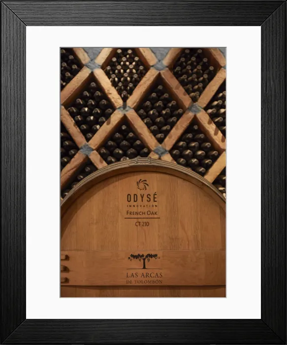 Framed Print : A French Oak Barrel and vintage wine bottles in the cave of the Bodega Las Arcas de Tolombon winery, Colalao del Valle, Calchaqui Valleys, Tucuman, Argentina Framed Print : A French Oak Barrel and vintage wine bottles in the cave of the Bodega Las Arcas de Tolombon winery, Colalao del Valle, Calchaqui Valleys, Tucuman, Argentina