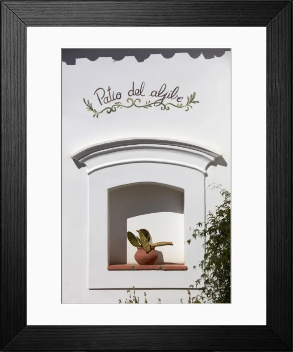 Framed Print : One of the decorated patios'of the estancia Patios de Cafayate Framed Print : One of the decorated patios'of the estancia Patios de Cafayate
