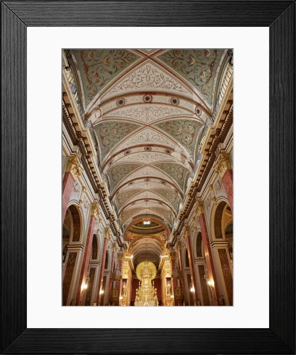 Framed Print : The interiors of the Salta Cathedral (Spanish: Catedral Basilica de Salta) in Baroque style, Salta, Argentina. A Roman Catholic cathedral, declared National Monument in 1941