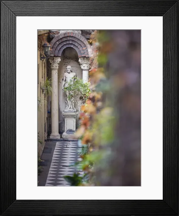 Framed Print : Detail of a statue inside the Atis Bar'in autumn, San Telmo, Buenos Aires Framed Print : Detail of a statue inside the Atis Bar'in autumn, San Telmo, Buenos Aires