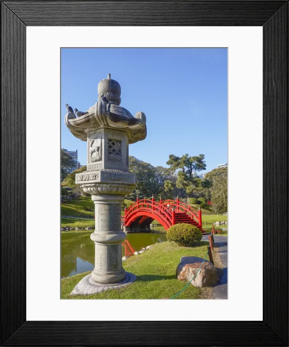 Framed Print : A monument inside the Buenos Aires Japanese Garden, Palermo district, Argentina Framed Print : A monument inside the Buenos Aires Japanese Garden, Palermo district, Argentina