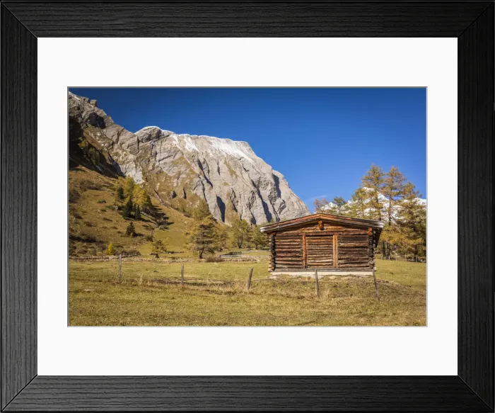 Framed Print : Hay hut in Kodnitz valley, Kals am Grossglockner, East Tyrol, Tyrol, Austria Framed Print : Hay hut in Kodnitz valley, Kals am Grossglockner, East Tyrol, Tyrol, Austria