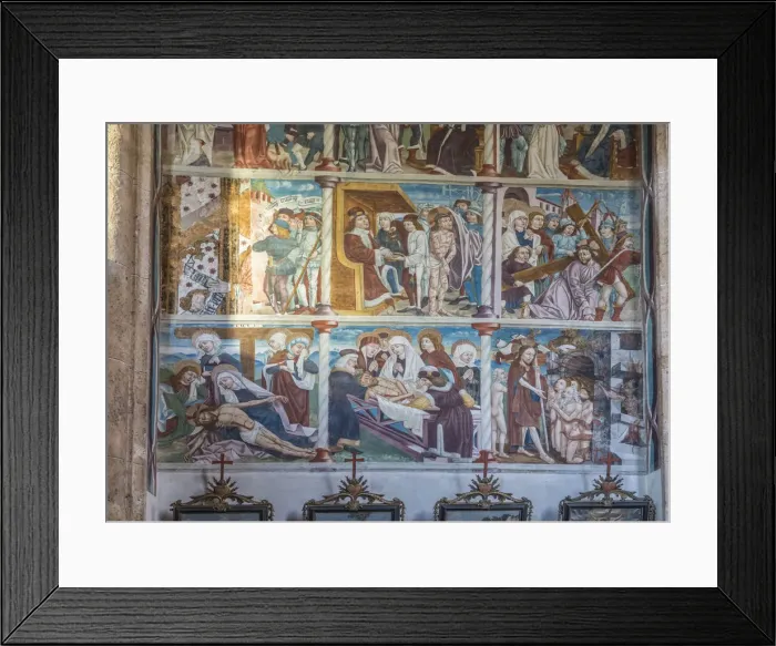 Framed Print : Frescoes in the pilgrimage church Maria Schnee in Obermauern, Virgental, East Tyrol Framed Print : Frescoes in the pilgrimage church Maria Schnee in Obermauern, Virgental, East Tyrol