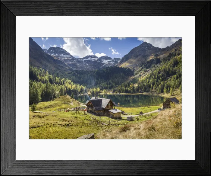 Framed Print : Duisitzkarseehütte in the Schladming Mountains near Rohrmoos, Styria, Austria Framed Print : Duisitzkarseehütte in the Schladming Mountains near Rohrmoos, Styria, Austria