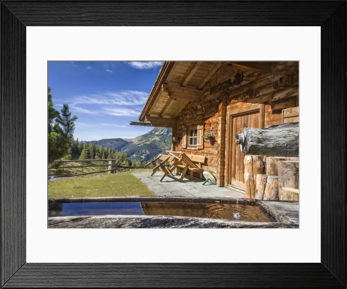 Framed Print : Old mountain farm in Innervillgraten, Villgratental, East Tyrol, Tyrol, Austriawooden Framed Print : Old mountain farm in Innervillgraten, Villgratental, East Tyrol, Tyrol, Austriawooden
