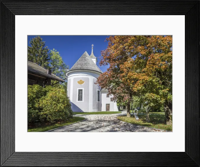 Framed Print : Village church in Prielau am Zeller See, Salzburger Land, Austria Framed Print : Village church in Prielau am Zeller See, Salzburger Land, Austria