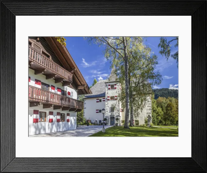 Framed Print : Prielau Castle on Lake Zell, Salzburg State, Austria Framed Print : Prielau Castle on Lake Zell, Salzburg State, Austria