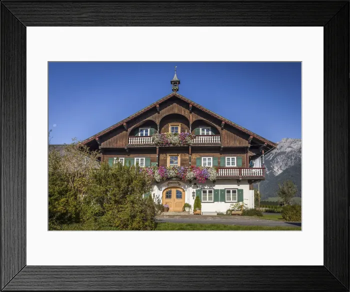 Framed Print : Historic farm near Saalfelden, Salzburger Land, Austria
