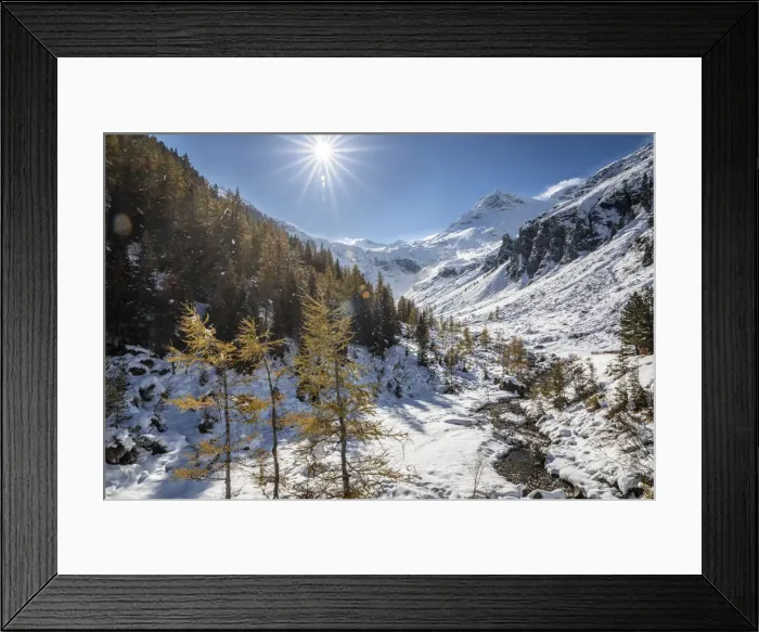 Framed Print : Head of the Amertal valley at Felbertauern, Mittersill, Salzburger Land, Austria Framed Print : Head of the Amertal valley at Felbertauern, Mittersill, Salzburger Land, Austria