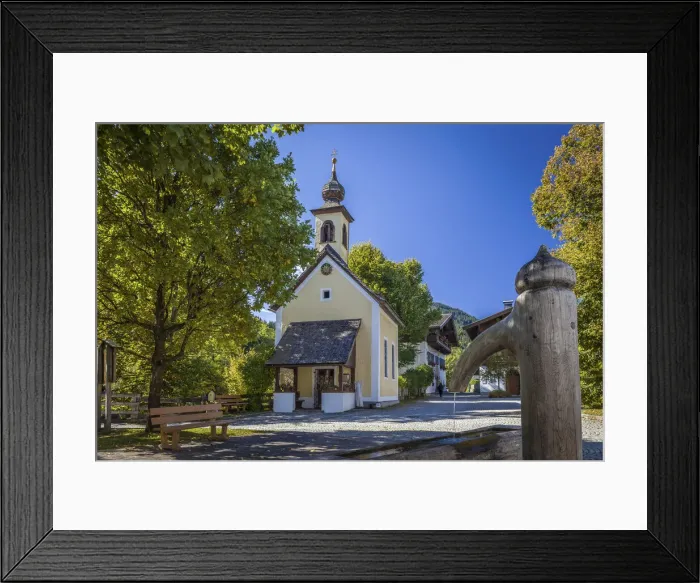 Framed Print : Chapel Knappenkapelle St. Anna in Leogang, Salzburger Land, Austria Framed Print : Chapel Knappenkapelle St. Anna in Leogang, Salzburger Land, Austria