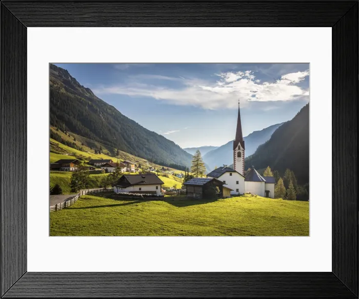 Framed Print : Village St. Sigmund im Sellrain, Tyrol, Austria Framed Print : Village St. Sigmund im Sellrain, Tyrol, Austria