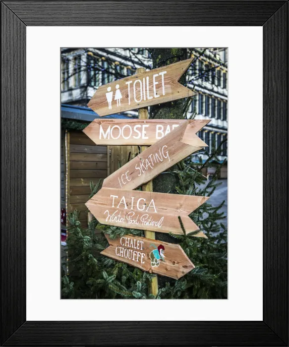 Framed Print : Belgium, Flanders, Ghent, Multiple signs in Goudenleeuwplein Framed Print : Belgium, Flanders, Ghent, Multiple signs in Goudenleeuwplein