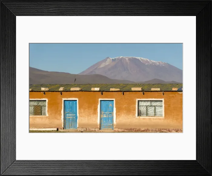 Framed Print : Buildings in Villa Alota, Southern Altiplano, Bolivia