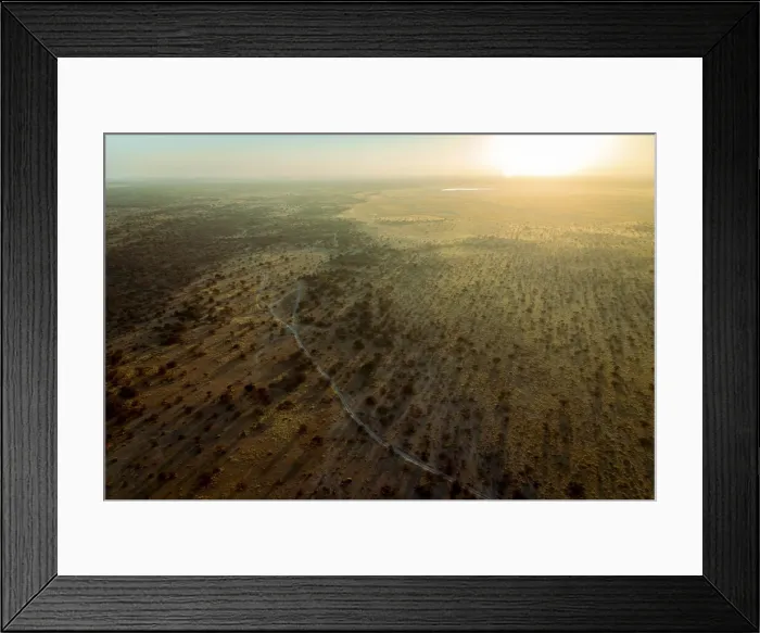Framed Print : Aerial view of Makgadikgadi Salt Pans, Botswana Framed Print : Aerial view of Makgadikgadi Salt Pans, Botswana