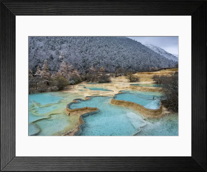 Framed Print : China, Sichuan Province, UNESCO World Heritage Site, Huanglong National park Framed Print : China, Sichuan Province, UNESCO World Heritage Site, Huanglong National park