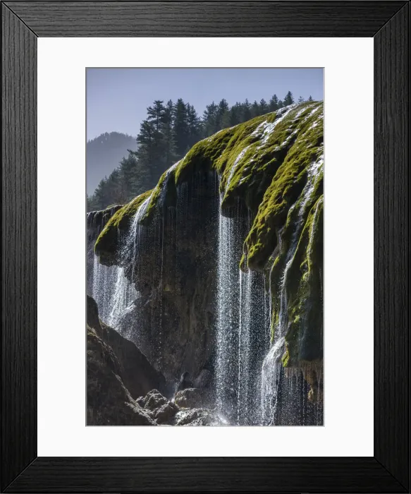 Framed Print : China, Sichuan Province, Jiuzhaigou National Park, Pearl Shoal Fall Framed Print : China, Sichuan Province, Jiuzhaigou National Park, Pearl Shoal Fall