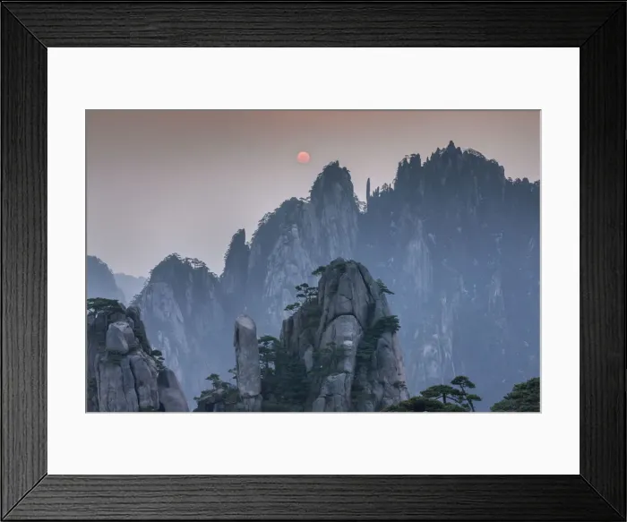 Framed Print : China, Anhui Province, Huangshan National Park Framed Print : China, Anhui Province, Huangshan National Park