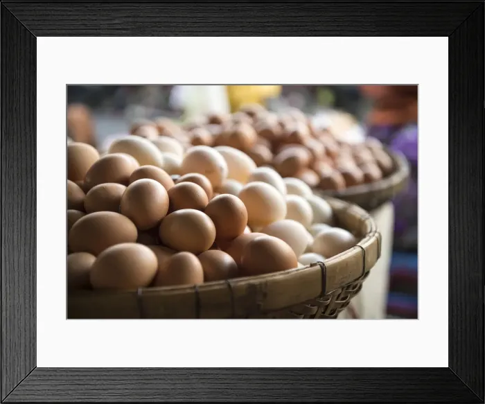 Framed Print : Eggs at Food market, Phnom Penh, Cambodia
