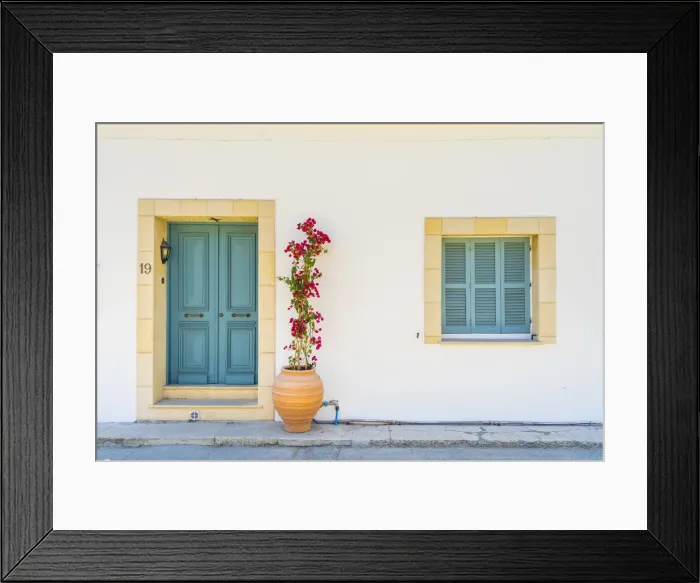 Framed Print : Traditional local architecture in Larnaca, Cyprus Framed Print : Traditional local architecture in Larnaca, Cyprus
