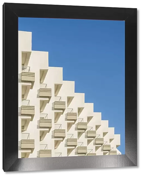 Abstract of balconies at the Golden Bay Hotel in larnaca, Cyprus