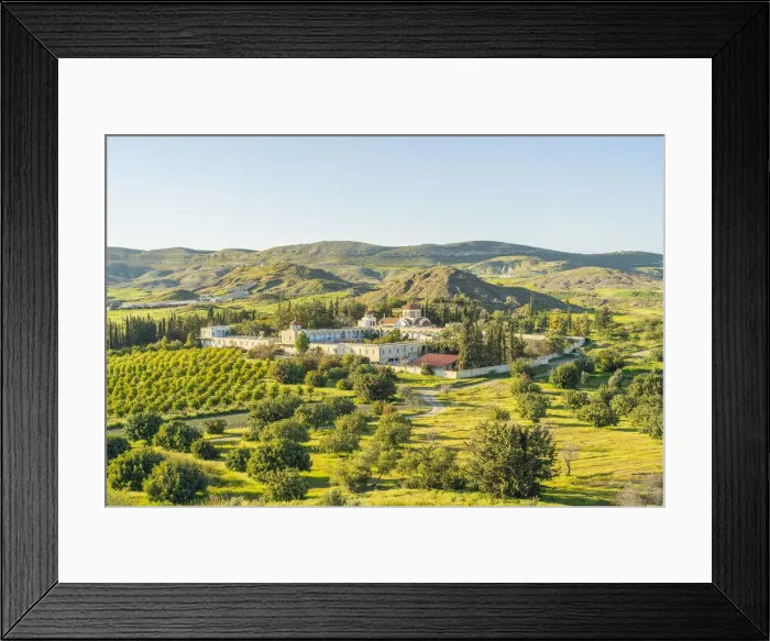 Framed Print : The Holy Transfiguration monastery in Avdellero, Larnaca District, Cyprus Framed Print : The Holy Transfiguration monastery in Avdellero, Larnaca District, Cyprus