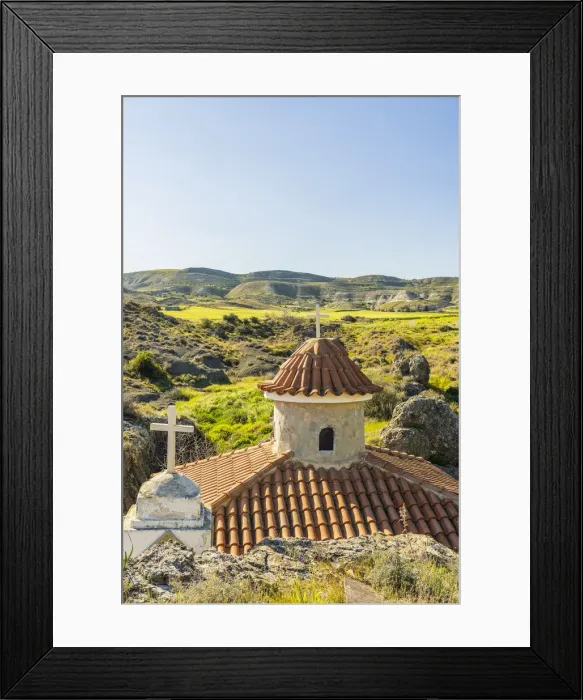 Framed Print : Chapel of the Virgin or Holy Water of Panagia Aimatousa Church in Avdellero Framed Print : Chapel of the Virgin or Holy Water of Panagia Aimatousa Church in Avdellero