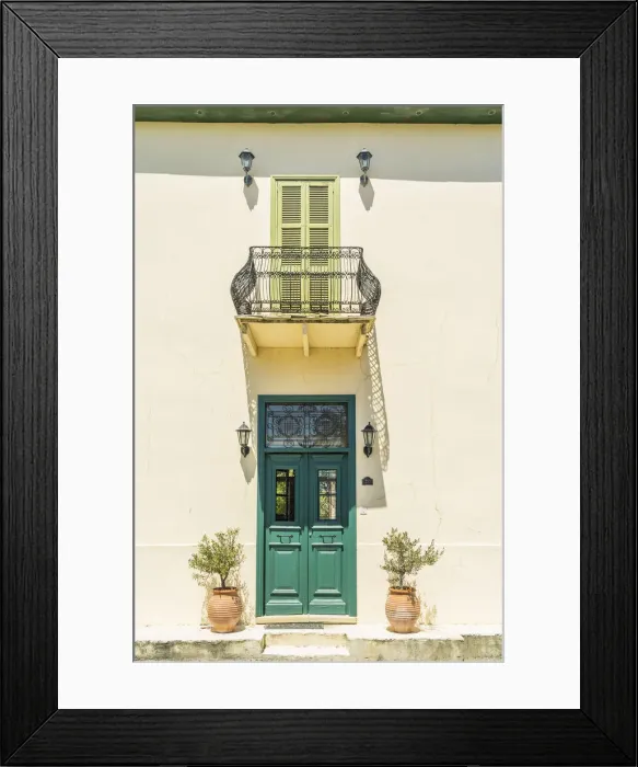 Framed Print : Traditional local architecture in Larnaca, Cyprus Framed Print : Traditional local architecture in Larnaca, Cyprus