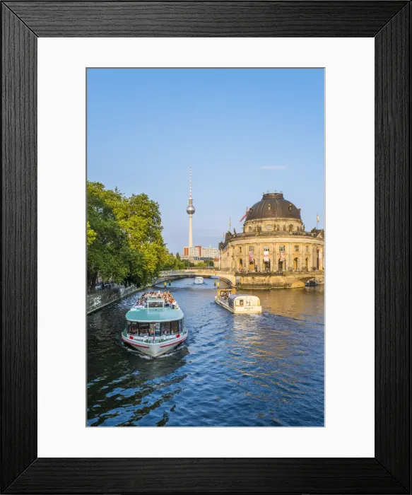 Framed Print : Berliner Fernsehturm, Bode Museum & Spree river, Berlin, Germany Framed Print : Berliner Fernsehturm, Bode Museum & Spree river, Berlin, Germany