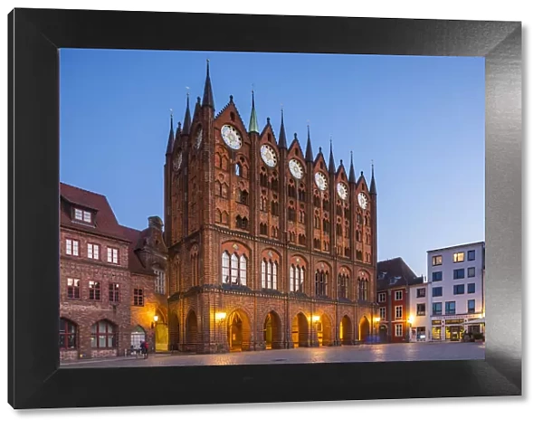 Rathaus, Alter Markt, Stralsund, Baltic Coadt, Mecklenburg-Western Pomerania, Germany