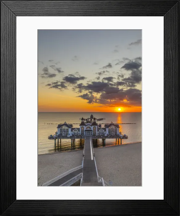 Framed Print : Sellin Pier, Sellin, Rugen Island, Baltic Coast, Mecklenburg-Western Pomerania, Germany Framed Print : Sellin Pier, Sellin, Rugen Island, Baltic Coast, Mecklenburg-Western Pomerania, Germany