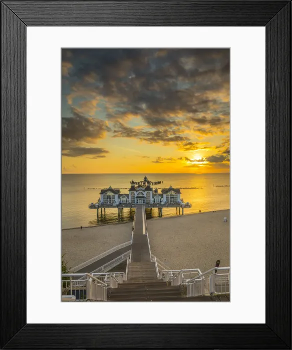 Framed Print : Sellin Pier, Sellin, Rugen Island, Baltic Coast, Mecklenburg-Western Pomerania, Germany Framed Print : Sellin Pier, Sellin, Rugen Island, Baltic Coast, Mecklenburg-Western Pomerania, Germany