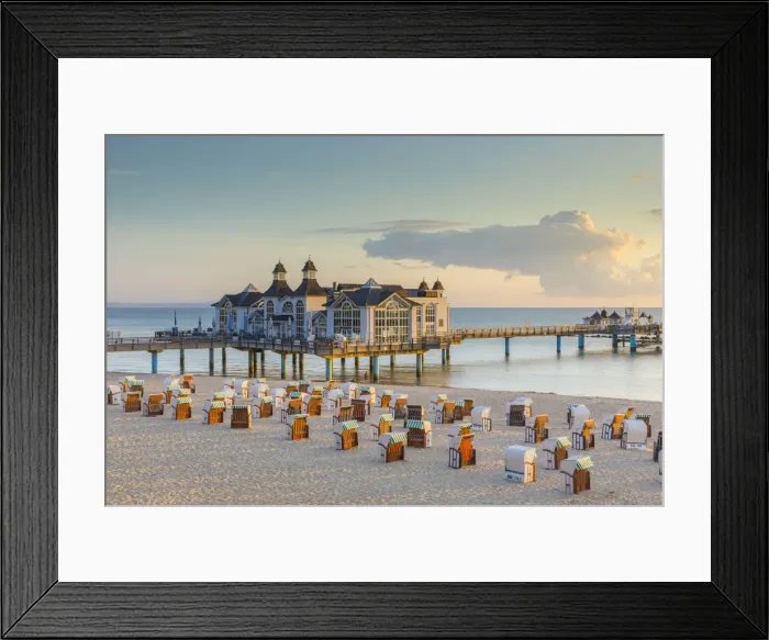 Framed Print : Sellin Pier, Sellin, Rugen Island, Baltic Coast, Mecklenburg-Western Pomerania, Germany Framed Print : Sellin Pier, Sellin, Rugen Island, Baltic Coast, Mecklenburg-Western Pomerania, Germany