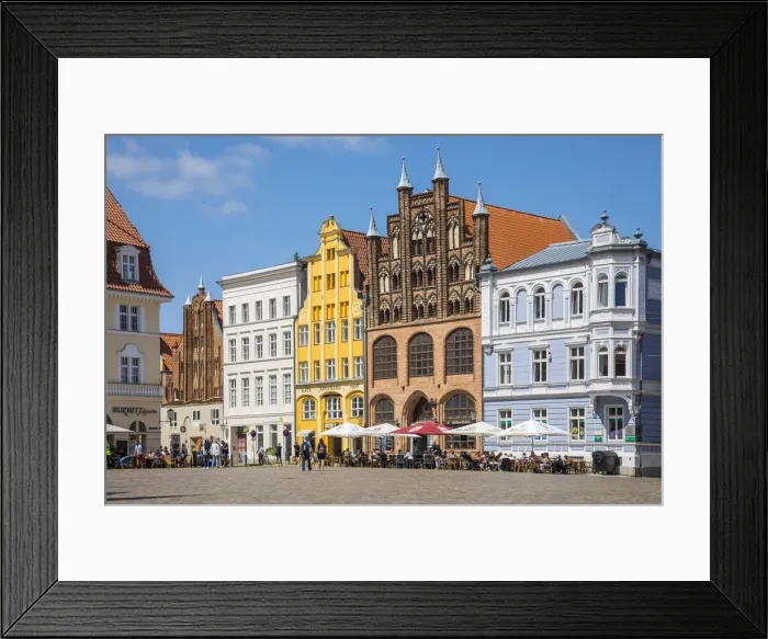 Framed Print : Alter Markt, Stralsund, Baltic Coadt, Mecklenburg-Western Pomerania, Germany Framed Print : Alter Markt, Stralsund, Baltic Coadt, Mecklenburg-Western Pomerania, Germany
