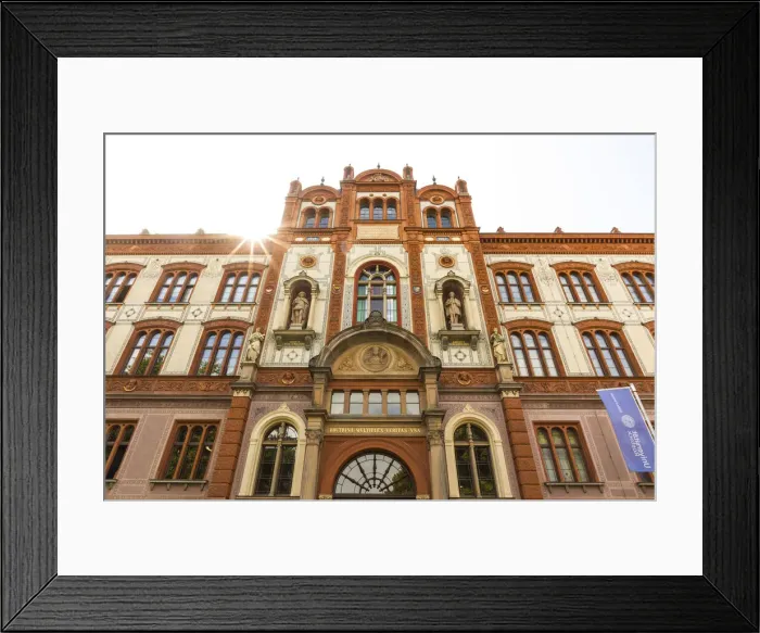 Framed Print : Universitaat Rostock, Rostock, Baltic Coast, Mecklenburg-Western Pomerania, Germany