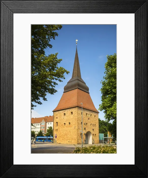 Framed Print : Steintor tower, Rostock, Baltic Coast, Mecklenburg-Western Pomerania, Germany Framed Print : Steintor tower, Rostock, Baltic Coast, Mecklenburg-Western Pomerania, Germany