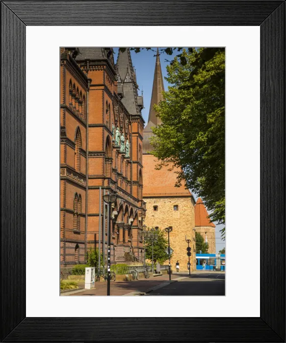 Framed Print : Steintor tower, Rostock, Baltic Coast, Mecklenburg-Western Pomerania, Germany Framed Print : Steintor tower, Rostock, Baltic Coast, Mecklenburg-Western Pomerania, Germany