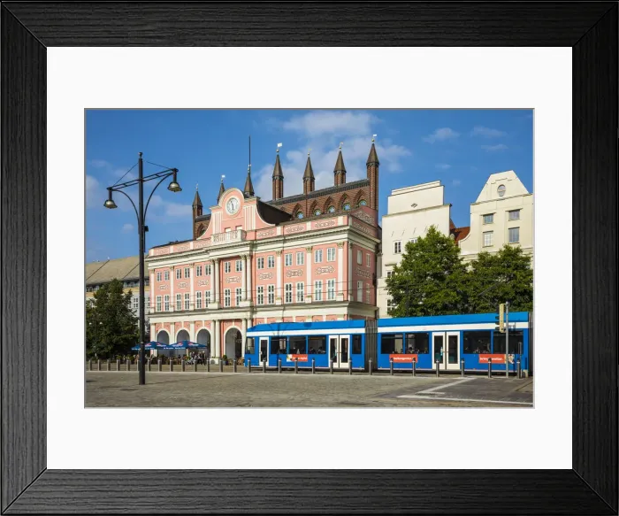 Framed Print : Town Hall (Rathaus), Neuer Markt, Rostock, Baltic Coast, Mecklenburg-Western Pomerania Framed Print : Town Hall (Rathaus), Neuer Markt, Rostock, Baltic Coast, Mecklenburg-Western Pomerania