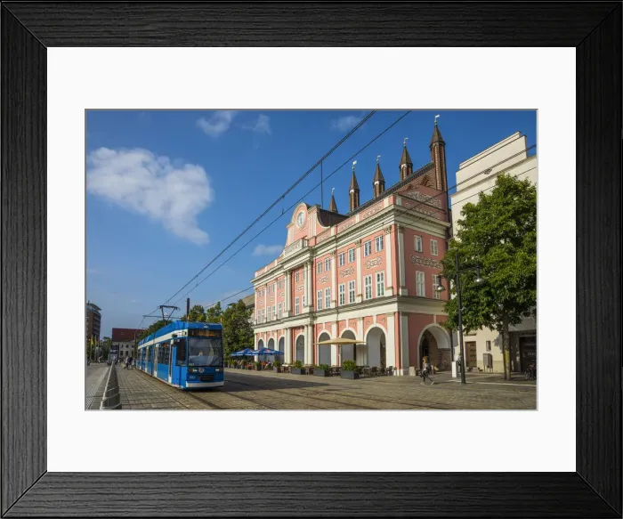 Framed Print : Town Hall (Rathaus), Neuer Markt, Rostock, Baltic Coast, Mecklenburg-Western Pomerania Framed Print : Town Hall (Rathaus), Neuer Markt, Rostock, Baltic Coast, Mecklenburg-Western Pomerania