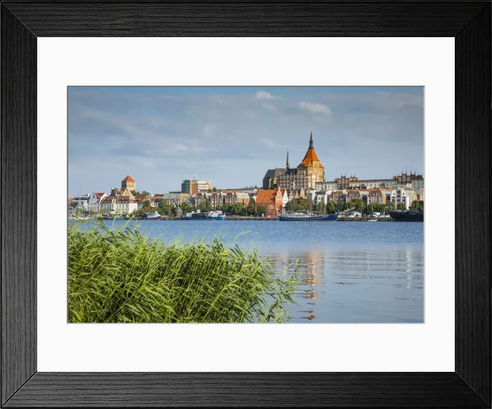 Framed Print : Warnow river & Rostock, Baltic Coast, Mecklenburg-Western Pomerania, Germany Framed Print : Warnow river & Rostock, Baltic Coast, Mecklenburg-Western Pomerania, Germany