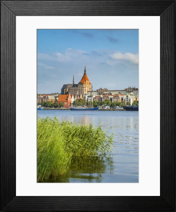Framed Print : Warnow river & Rostock, Baltic Coast, Mecklenburg-Western Pomerania, Germany Framed Print : Warnow river & Rostock, Baltic Coast, Mecklenburg-Western Pomerania, Germany