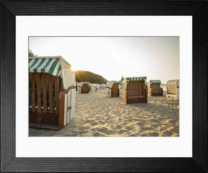 Framed Print : Beach chairs, Sellin, Rugen Island, Baltic Coast, Mecklenburg-Western Pomerania, Germany Framed Print : Beach chairs, Sellin, Rugen Island, Baltic Coast, Mecklenburg-Western Pomerania, Germany