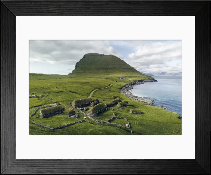 Framed Print : The old farm of Koltur. Faroe Islands Framed Print : The old farm of Koltur. Faroe Islands