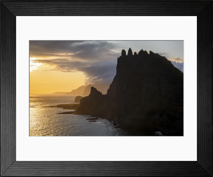 Framed Print : The islet of Tindholmur at sunset. Faroe Islands Framed Print : The islet of Tindholmur at sunset. Faroe Islands